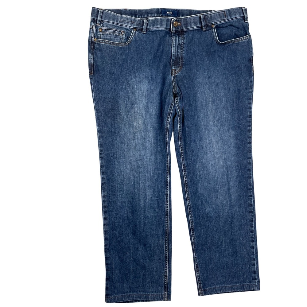 Hiltl Kid-2z Jeans Mens 42" x 26.5" 60 Blue Contemporary Fit Stretch Denim Pants